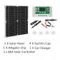 Mobile Preview: 50W Solar Panel Kit 60A 12V Batterie Ladegerät mit Controller
