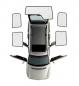 Mobile Preview: Land Rover Discovery 3 & 4 thermischer Sonnenschutz Hitzeschutz Verdunkelung Aluminium für die hinteren Fenster